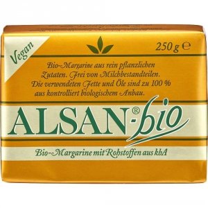 Alsan S Bio roślinne wegańskie masło naturalna margaryna 250g