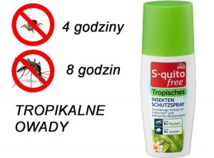 S-quito Spray Komary Kleszcze Tropikalne do 8h