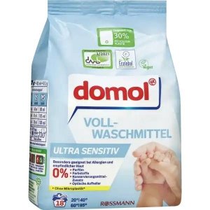 Domol Wegański Proszek Prania Sensitiw Alergików 18 z Niemiec