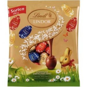Lindt Czekoladowe Jajeczka Wielkanocne Mieszanka 3 smaki 180g
