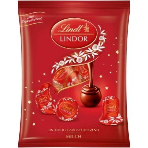 Lindt Lindor Prezent Wigilijne Kulki Księżyce Dzwonki krem 100g