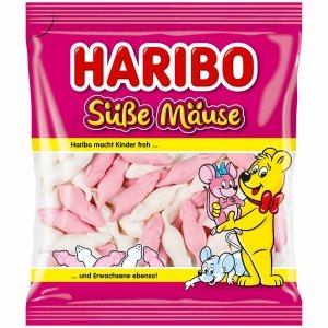 Haribo Suse Mause Myszki Maliny Pomarańcza 175g