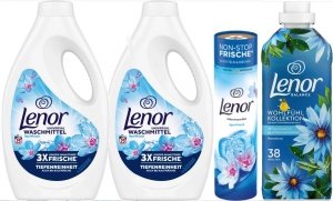 Lenor Żel Prania 50p Płyn Płukania Meeresbeise 38  Perełki Zapachowe Aprilfrische 160g