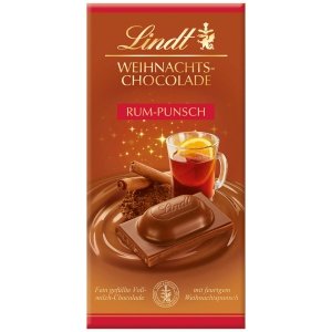 Lindt Czekolada Świąteczna Punch Tablica Mleczna 100 g Niemcy