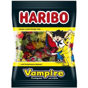 Haribo żelki Vampire lukrecja Nietoperze 175g z Niemiec 