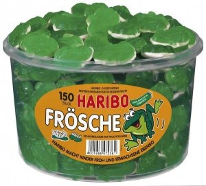 Haribo Owocowe Żabki  Z Marshmallow 150szt 1050g DE