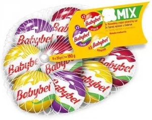 Babybel 3 Smaki Mix Mini Ser Półtwardy serki dojrzewające w wosku 8x20 szt.