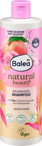 Balea Szampon Natural Beauty Ekstrakt Brzoskwiniowy i Woda Ryżowa 400ml Niemcy