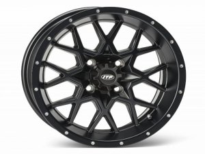 HURRICANE 15x7 4/137 5+2 1528645536B Matte Black