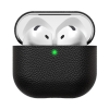 KeyBudz Artisan Series Leather Case - skórzane etui ochronne do AirPods 4 gen.(black)