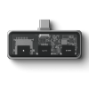 Satechi Mobile XR Hub with microSD Reader - mobilny adapter USB-C (1x USB-C 100W PD; 2.0 data i audio, 1x USB-C DP 1.4 4K@60Hz; 