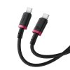 Kabel Baseus Dura Typ C-Typ C 100W 2m (czerwono-czarny)