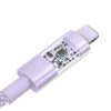 Kabel Baseus Gem USB C-IP 20W 1m (fioletowy)