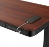 Biurko ACTIVEJET z elektryczną regulacją wysokości 140x70 ET119W-C czarny/orzech