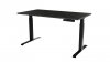 Biurko z el. reg. wys. MOON 150x80 czarny/san sebas