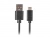 Kabel Lanberg QC 3.0 CA-USBO-20CU-0018-BK (USB 2.0 typu A - USB typu C ; 1,8m; kolor czarny)