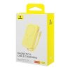 Powerbank Baseus Magnetic Mini Air Wireless 10000mAh 20W+kabel USB C-USB C (żółty)