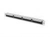 LANBERG PATCH PANEL 24 PORT 1U 19 KAT.6A UTP SZARY PPUA-1024-S