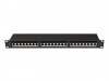 LANBERG PATCH PANEL 24 PORT 1U 19 KAT.6A FTP CZARNY PPSA-1024-B