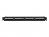 LANBERG PATCH PANEL 24 PORT 1U 19 KAT.6A UTP CZARNY PPUA-1024-B