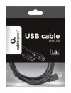 Gembird Kabel USB 2.0 typu AB AM-BM 1.8m czarny