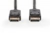Digitus Kabel połączeniowy DisplayPort z zatrzaskami 1080p 60Hz FHD Typ DP/DP M/M 10m Czarny