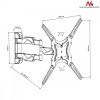 Maclean Uchwyt do telewizora lub monitora 13-65 cali MC-743 30kg