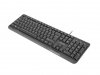 Natec Klawiatura Trout Slim 1.8m czarna USB