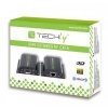 Techly Extender HDMI po skrętce Cat.5e/6/6a/7 do 60m, z odbiornikiem  IR, czarny