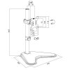 LogiLink Stojak do monitora, VESA, max 8 kg
