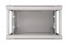 Extralink Szafka wisząca rack 6U 600x450 szara szklane drzwi