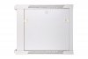 Extralink Szafka wisząca rack 9U 600x600 szara szklane drzwi