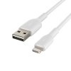 Belkin Kabel PVC USB-A to Lightning 15cm White