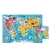 CzuCzu Puzzle 60 elementów Puzzlove - Mapa świata Zwierzęta