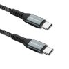 Qoltec Kabel USB 2.0 typ C | USB 2.0 typ C 100W | QC 3.0| PD | 1.5m |   Czarny