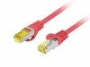 Lanberg Patchcord kat.6a S/FTP CU 1.5m czerwony fluke