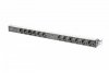 Digitus Listwa zasilająca PDU 19 RACK, 12x gniazdo Schuko, 2x 2m wtyk Unischuko, 16A, zabezpieczenie przeciążeniowe, profi