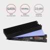 AXAGON CLR-M2L10 Chłodnica aluminiowa pasywna do dysku M.2 SSD, ALU korpus, silikonowe silikonowe podkładki termiczne, wysokość 