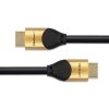 Qoltec Kabel HDMI v2.1 Ultra High Speed 8K | 60Hz | 30AWG | 1m Złoty