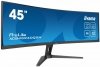 IIYAMA Monitor 44.5 cala XCB4594DQSN-B1 VA,DQHD,165HZ,USB-C-DOCK,RJ45,32:9,1500R,450cd/m2,3000:1,0.8ms,3xUSB,2xHDMI,1xDP,2x3W,Po