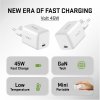 YENKEE Ładowarka sieciowa USB C 45W 3A Power delivery 3.0 QC3.0 Biała