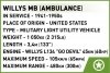 Cobi Klocki Klocki Medical Willys MB