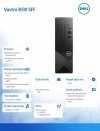 Dell Komputer Vostro 3030 SFF Win11Pro i3-12100/16GB/1TB SSD/Intel UHD 730/WLAN + BT/Kb/Mouse/3YPS