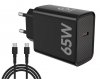 Rebeltec Zasilacz PD65W USB-C uniwersalny do notebooków, smartfonów, tabletów, power banków oraz innych urządzeń z gniazdem zasi