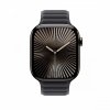 Apple Pasek karbowany magnetyczny w kolorze czarnym do koperty 46 mm - rozmiar S/M
