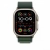 Apple Opaska Alpine w kolorze ciemnozielonym do koperty 49 mm - rozmiar S - elementy z tytanu w kolorze naturalnym