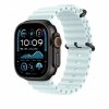 Apple Pasek Ocean w kolorze mroźnego błękitu do koperty 49 mm - elementy z tytanu w kolorze czarnym