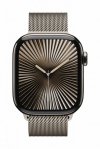 Apple Watch Series 10 GPS + Cellular, koperta 46 mm z tytanu w kolorze naturalnym z bransoletą mediolańską w kolorze tytanu natu