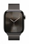 Apple Watch Series 10 GPS + Cellular, koperta 42 mm z tytanu w kolorze łupkowym z bransoletą mediolańską w kolorze łupkowym