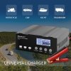 Qoltec Inteligentna mikroprocesorowa ładowarka 12V | 12.6V | 24V |Prostownik z funkcją naprawy do akumulatora AGM GEL LiFePO4 | 